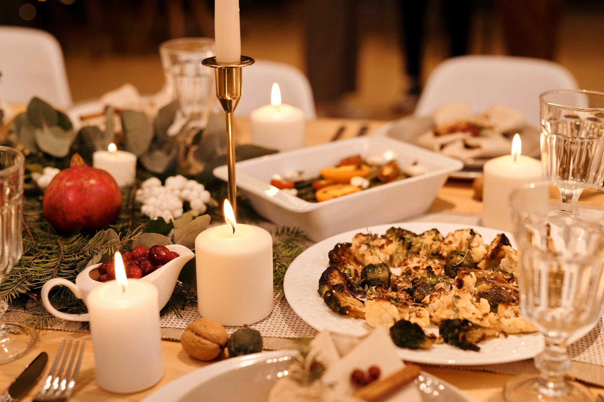 Food Served on Christmas Dinner